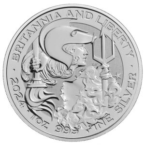 2024 UK 2 Pound Silver Britannia & Liberty .999 BU