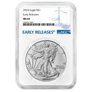2024 $1 1-oz American Silver Eagle NGC MS69 Early Releases